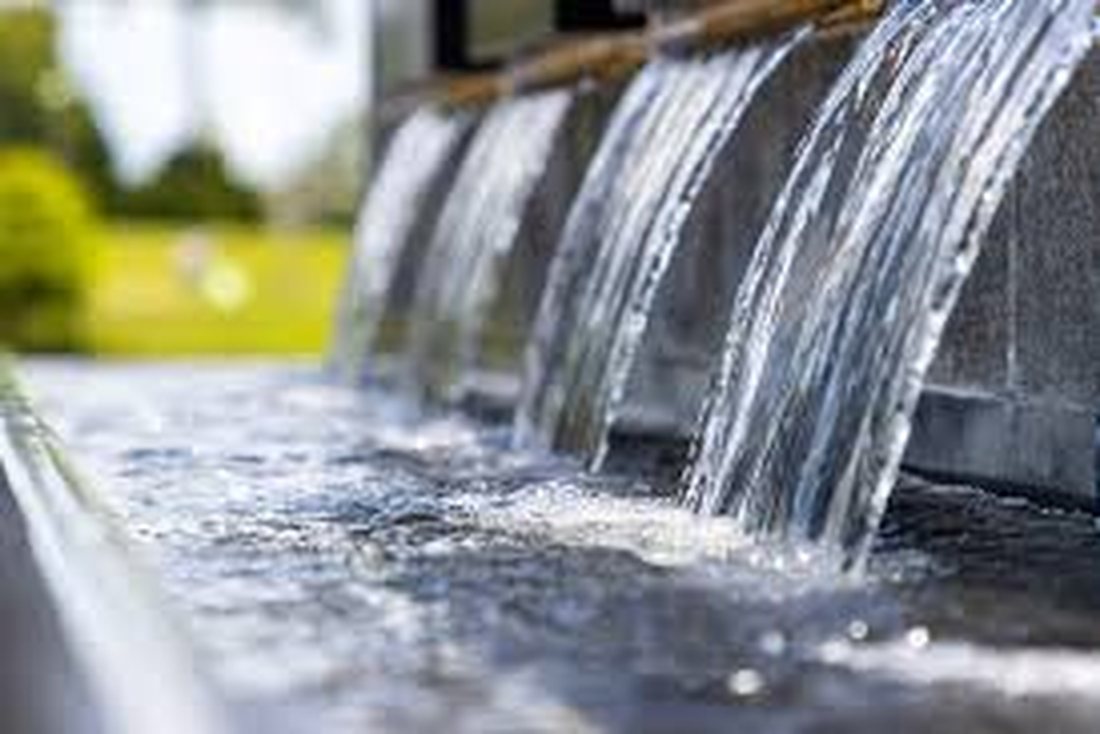 A water fountain at a commercial Grolife site, maintained weekly
